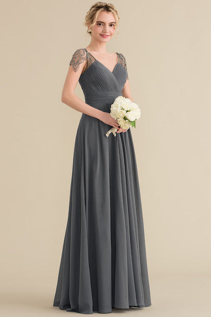 Robe Demoiselle D'Honneur Élégance Graphique - gallery 3