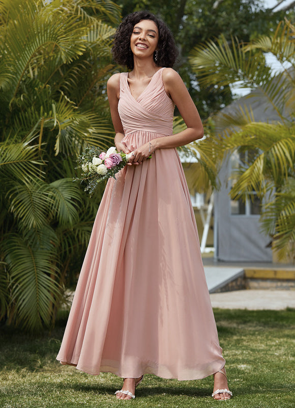 Robe Demoiselle D'Honneur Élégante Bordeaux - gallery 6