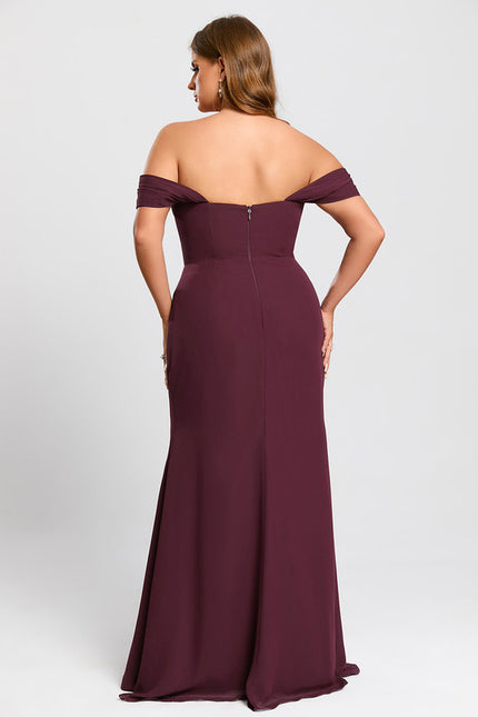Robe Demoiselle D'Honneur Bordeaux Chic - gallery 9
