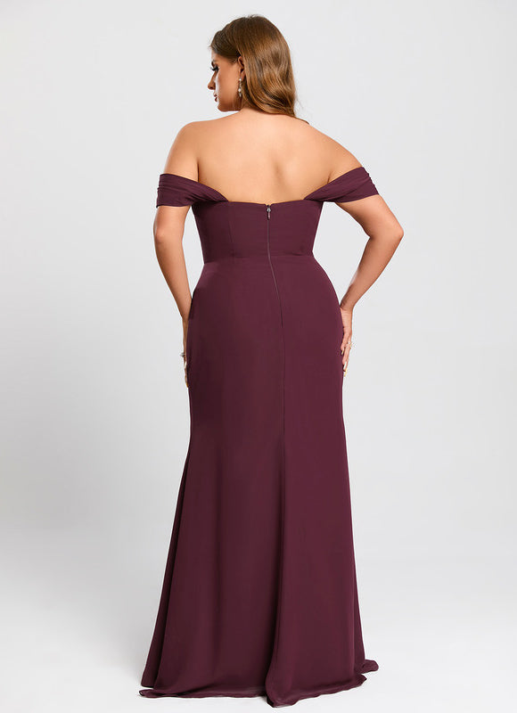Robe Demoiselle D'Honneur Bordeaux Chic - gallery 9