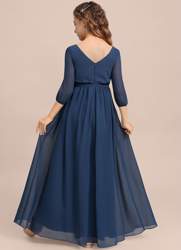 Robe Demoiselle D'Honneur Verte Éthérée - gallery 1