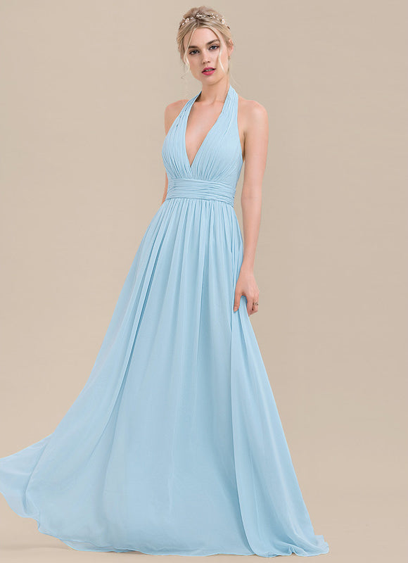 Robe Demoiselle D'Honneur Mousseline Éthérée - gallery 1