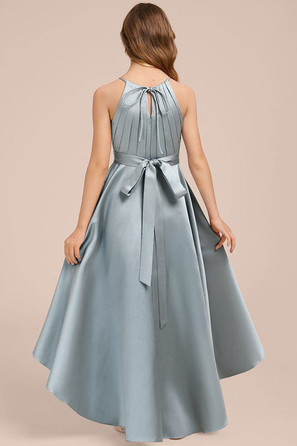 Robe Demoiselle D'Honneur Satin Fluide Asymétrique - gallery 1