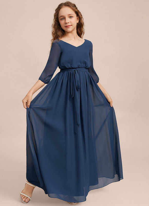 Robe Demoiselle D'Honneur Verte Éthérée - gallery 4