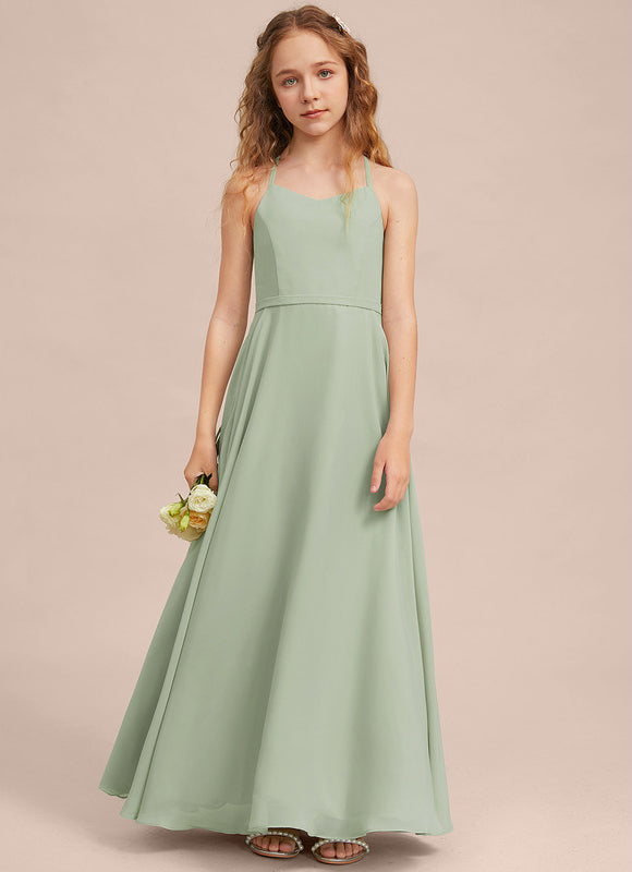 Robe Demoiselle D'Honneur Verte Éthérée - gallery 1