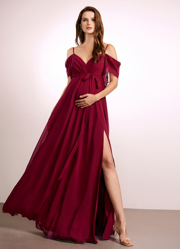 Robe Demoiselle D'Honneur Maternité Élégante