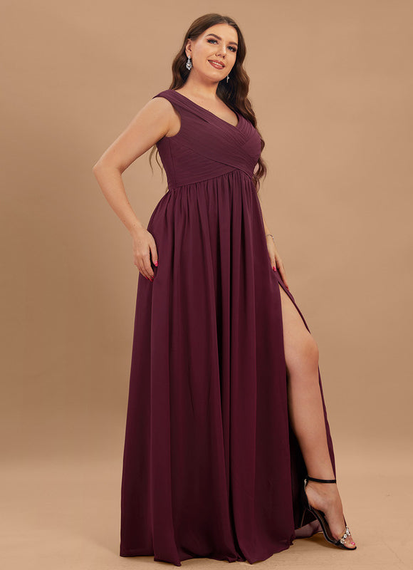 Robe Demoiselle D'Honneur Bordeaux Chic - gallery 9