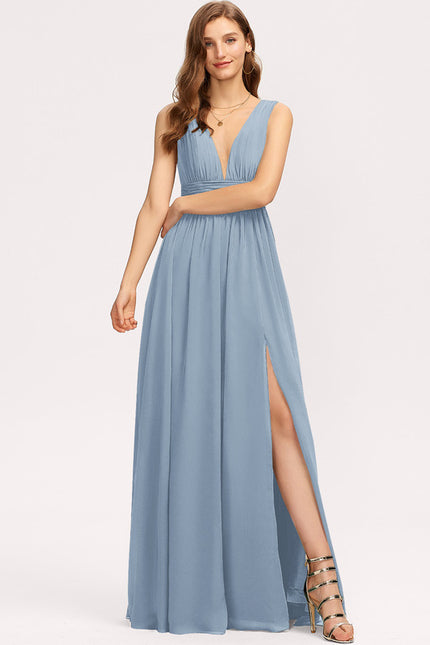 Robe Demoiselle D'Honneur Élégante Bordeaux