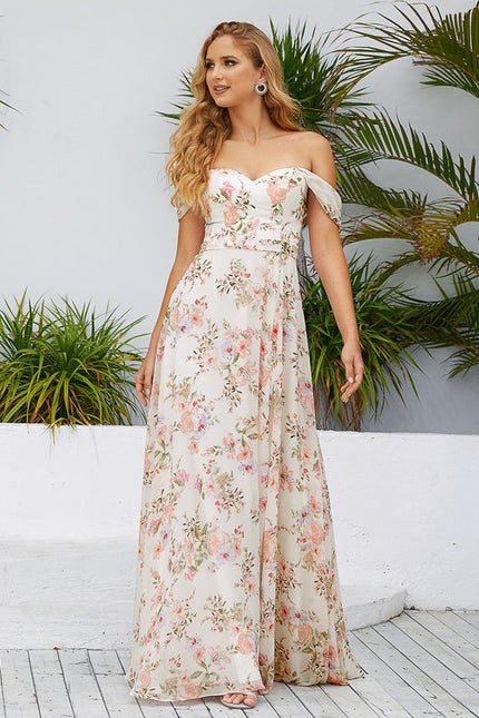 Robe Demoiselle D'Honneur Mousseline Émeraude - gallery 2