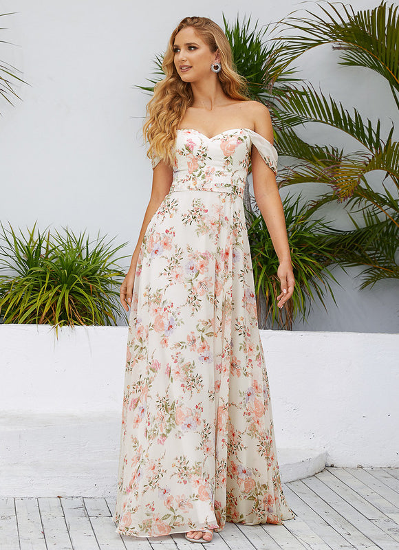 Robe Demoiselle D'Honneur Mousseline Émeraude - gallery 2