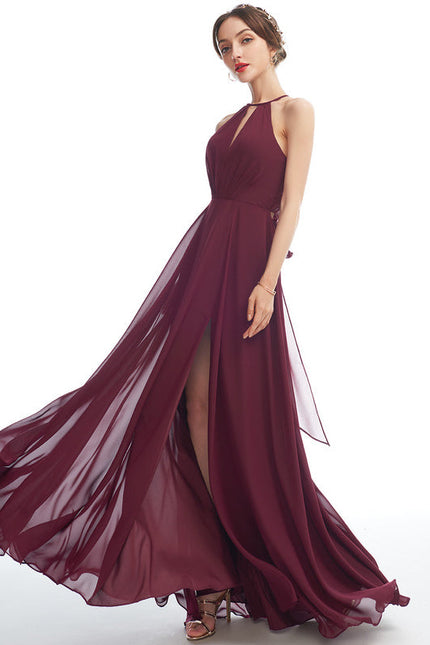 Robe Demoiselle D'Honneur Florale Légère - gallery 4