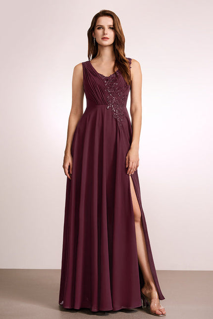 Robe Demoiselle D'Honneur Fluide Rose Pâle - gallery 3