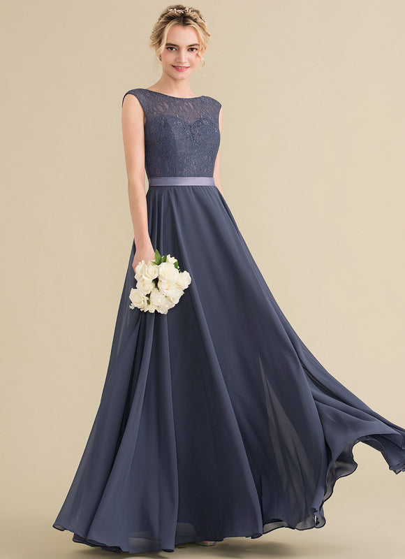 Robe Demoiselle D'Honneur Satin Sombre