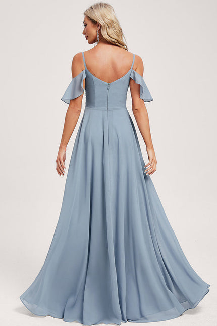 Robe Demoiselle D'Honneur Fluide Ciel - gallery 4