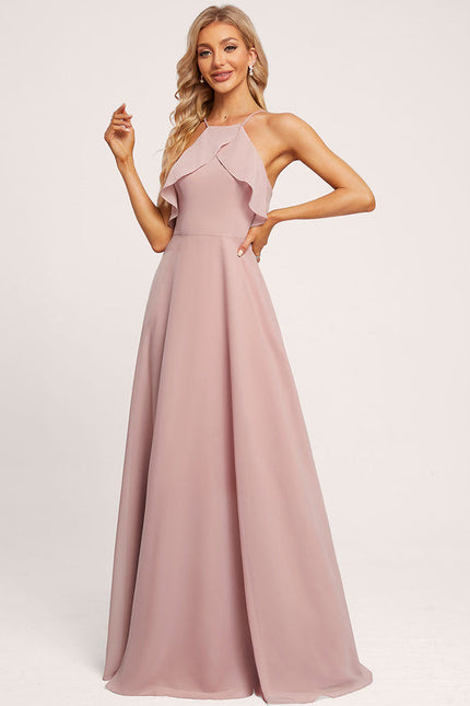 Robe Demoiselle D'Honneur Mousseline Éthérée