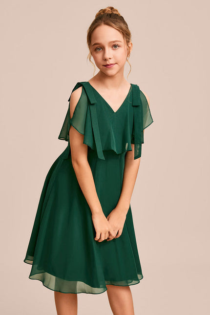 Robe Demoiselle D'Honneur Éclat Vert Éthéré - gallery 3