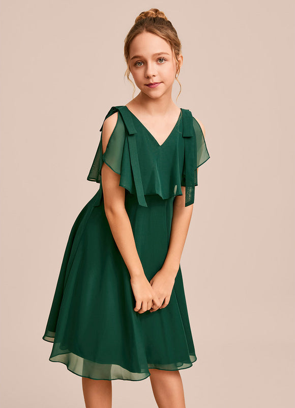 Robe Demoiselle D'Honneur Éclat Vert Éthéré - gallery 3