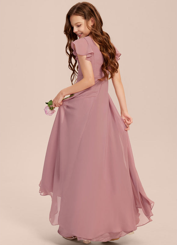 Robe Demoiselle D'Honneur Nuit Marine Fluide - gallery 3