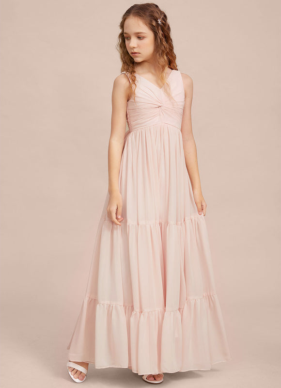 Robe Demoiselle D'Honneur Verte Éthérée - gallery 5