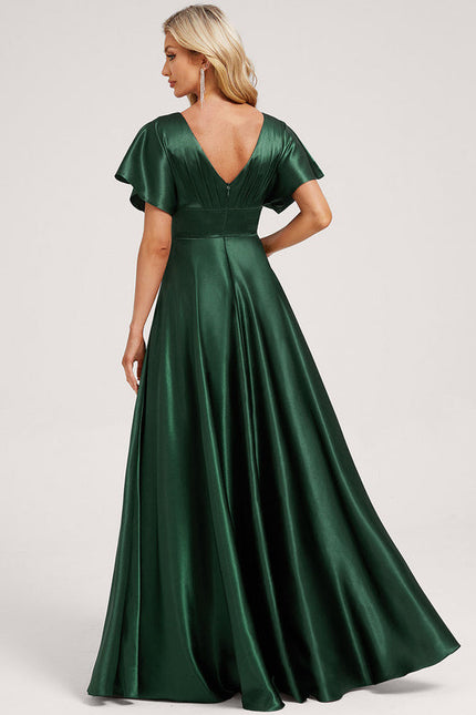 Robe Longue Satin Demoiselle D'Honneur - gallery 4