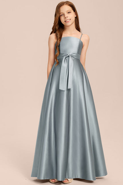 Robe Demoiselle D'Honneur Satin Aqua - gallery 5