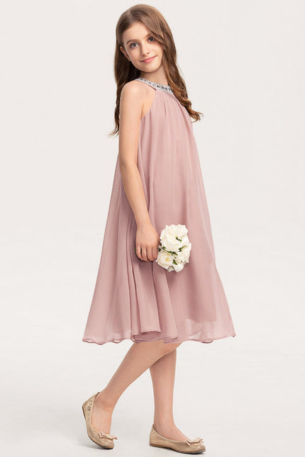 Robe Demoiselle D'Honneur Élégance Rosée