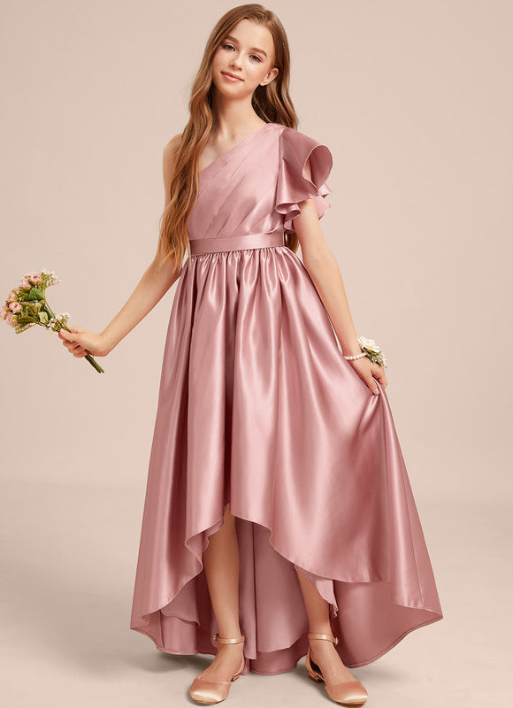 Robe Demoiselle D'Honneur Satin Lilas Chic - gallery 3