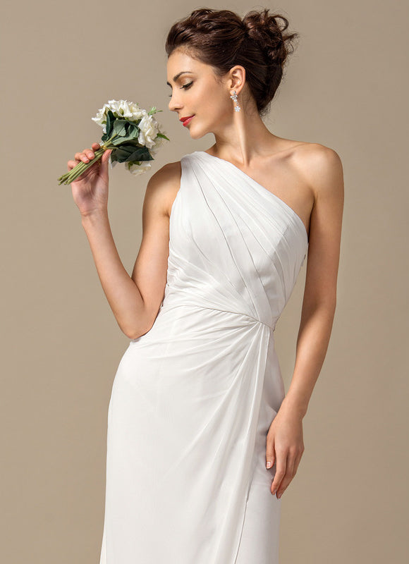 Robe Demoiselle D'Honneur Élégance Asymétrique - gallery 3