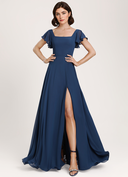 Robe Demoiselle D'Honneur Fluide Mint