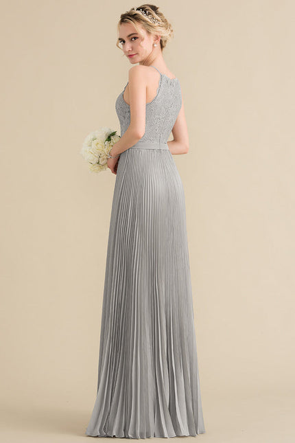 Robe Demoiselle D'Honneur Perle Grise - gallery 6