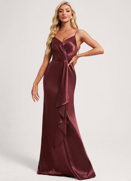 Robe Demoiselle D'Honneur Satin Élégance