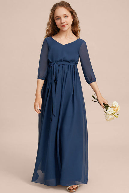 Robe Demoiselle D'Honneur Verte Éthérée - gallery 5