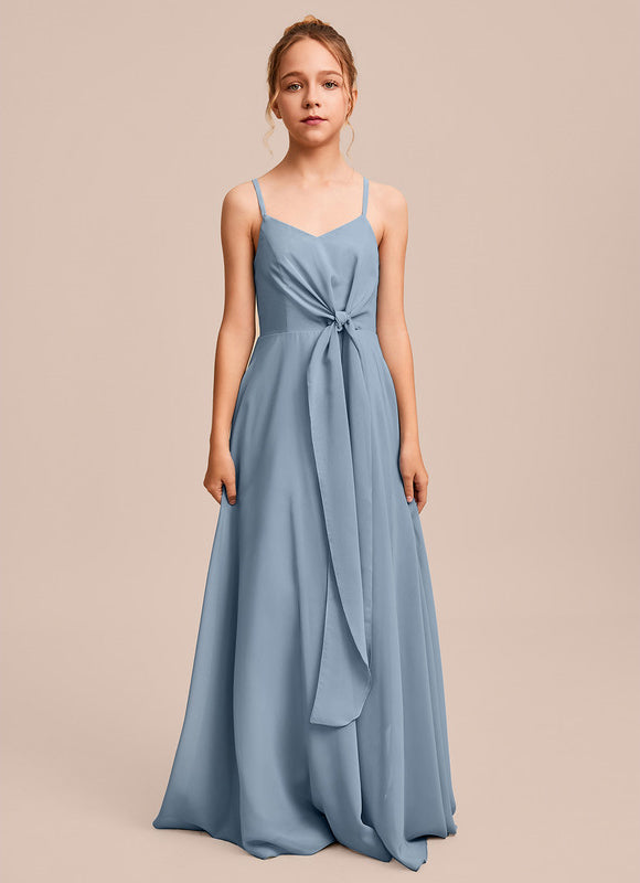 Robe Demoiselle D'Honneur Verte Éthérée - gallery 2