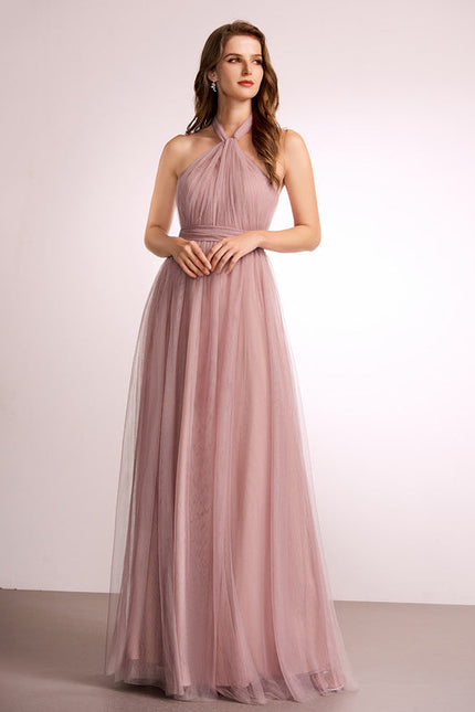 Robe Demoiselle D'Honneur Rose Brumeuse - gallery 2