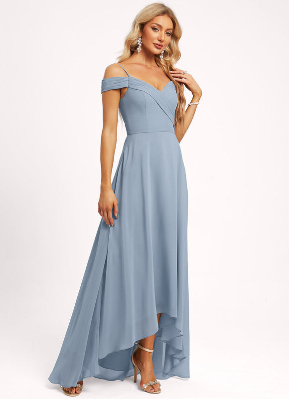 Robe Demoiselle D'Honneur Éthérée Rose - gallery 5