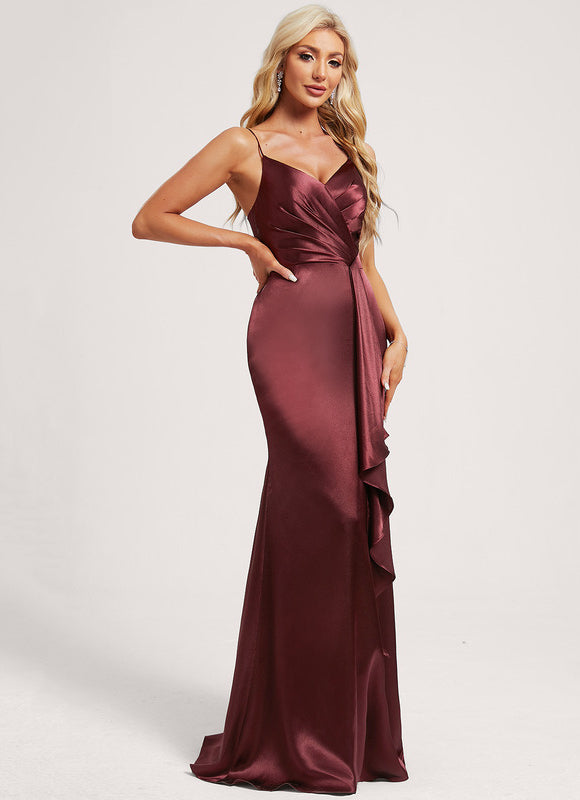 Robe Demoiselle D'Honneur Satin Élégance - gallery 2