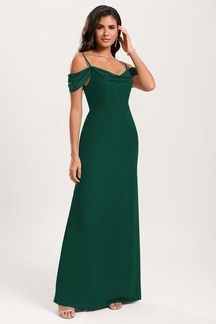 Robe Demoiselle D'Honneur Fluide Beige - gallery 1