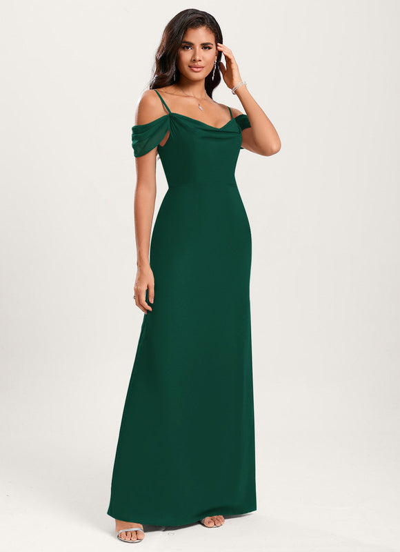 Robe Demoiselle D'Honneur Fluide Beige - gallery 1