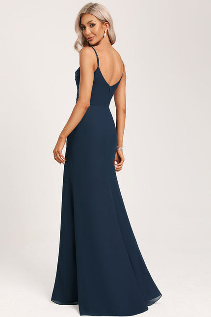 Robe Demoiselle D'Honneur Bleu Nuit - gallery 4