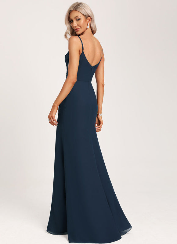 Robe Demoiselle D'Honneur Bleu Nuit - gallery 4