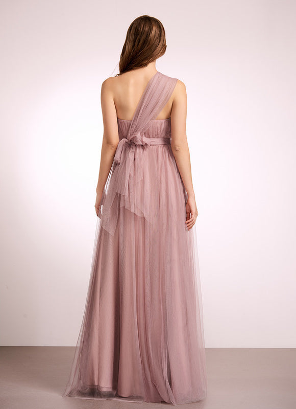 Robe Demoiselle D'Honneur Rose Brumeuse - gallery 6