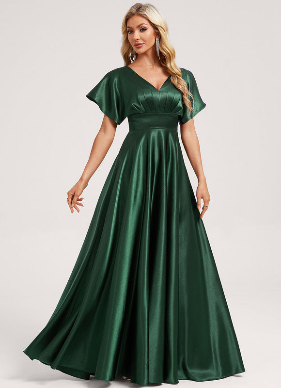 Robe Longue Satin Demoiselle D'Honneur