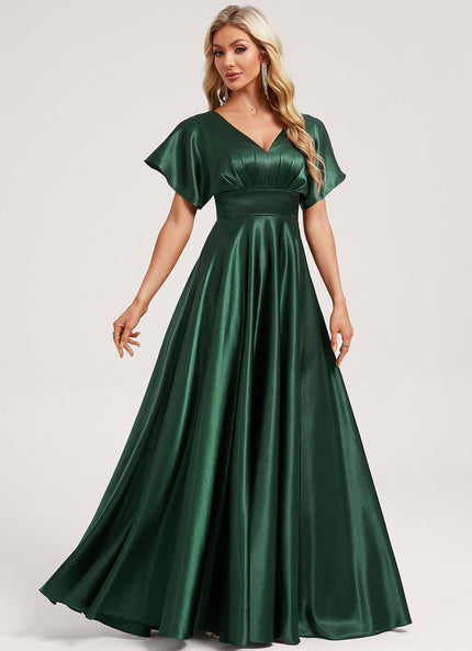 Robe Longue Satin Demoiselle D'Honneur