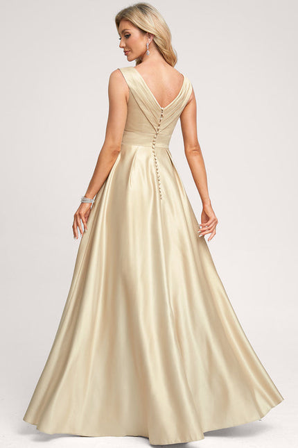 Robe Demoiselle D'Honneur Rose Satin - gallery 1