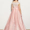 Robe Demoiselle D'Honneur Lueur Satinée Rosée