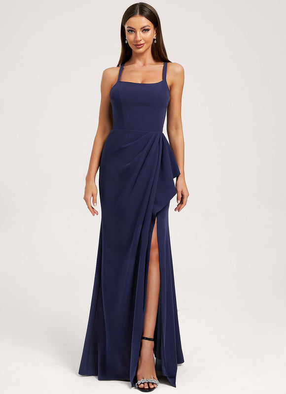 Robe Demoiselle D'Honneur Fendue