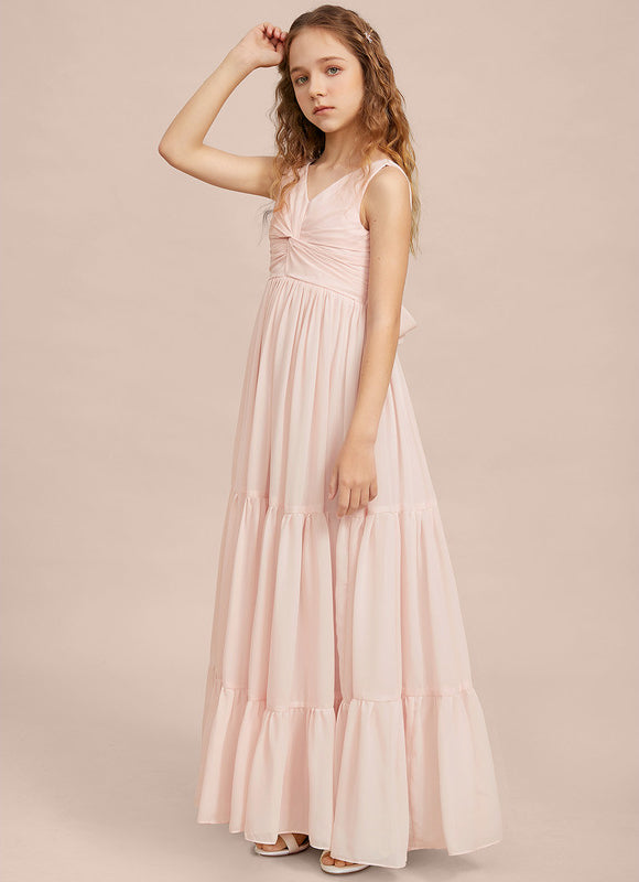 Robe Demoiselle D'Honneur Verte Éthérée - gallery 2