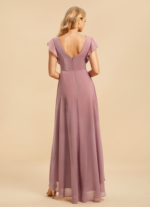 Robe Demoiselle D'Honneur Trapèze Fluidité Élégante - gallery 1