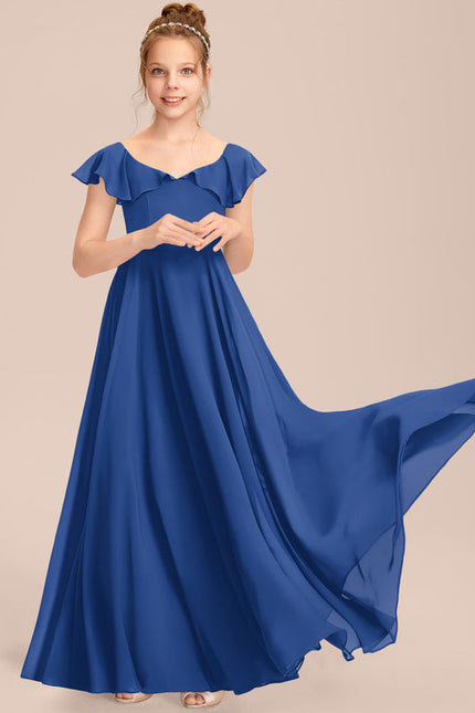 Robe Demoiselle D'Honneur Verte Éthérée