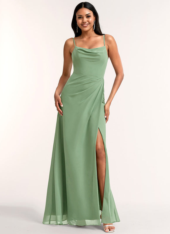 Robe Longue Fluide Demoiselle D'Honneur